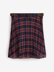 Red Mini Chiffon Skirt - Image 5 of 6