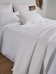 Ted Baker White T Quilted Polysatin Bedspread - Image 1 of 4