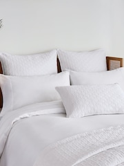 Ted Baker White T Quilted Polysatin Sham Pillowcase - Image 1 of 4