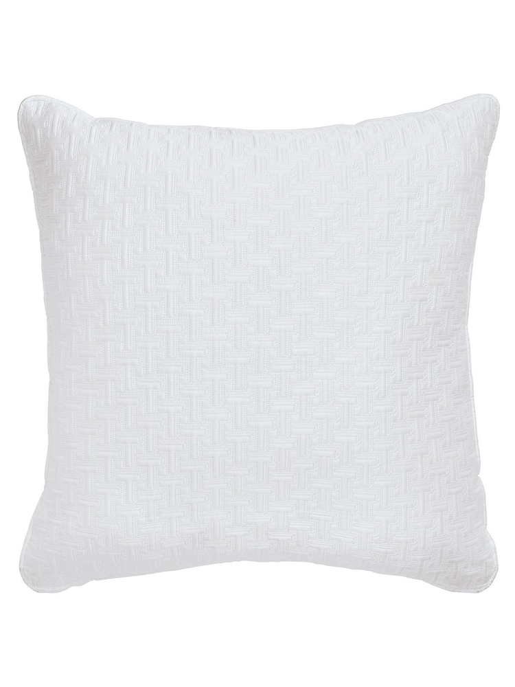 Ted Baker White T Quilted Polysatin Sham Pillowcase - Image 2 of 4
