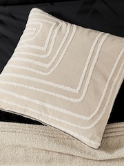 Nalu Nicole Scherzinger Natural Kala 100% Cotton Cushion - Image 1 of 4