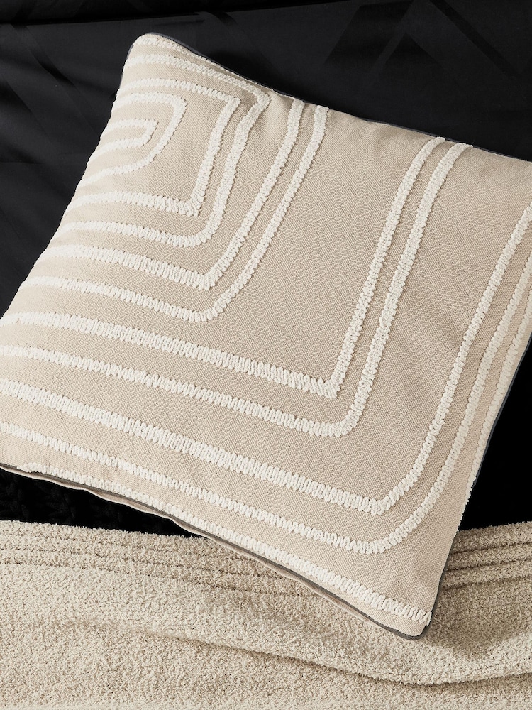 Nalu Nicole Scherzinger Natural Kala 100% Cotton Cushion - Image 1 of 4