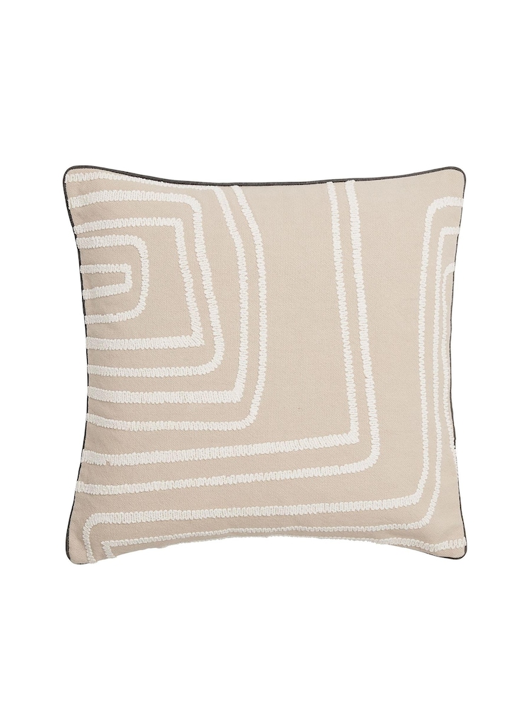 Nalu Nicole Scherzinger Natural Kala 100% Cotton Cushion - Image 2 of 4