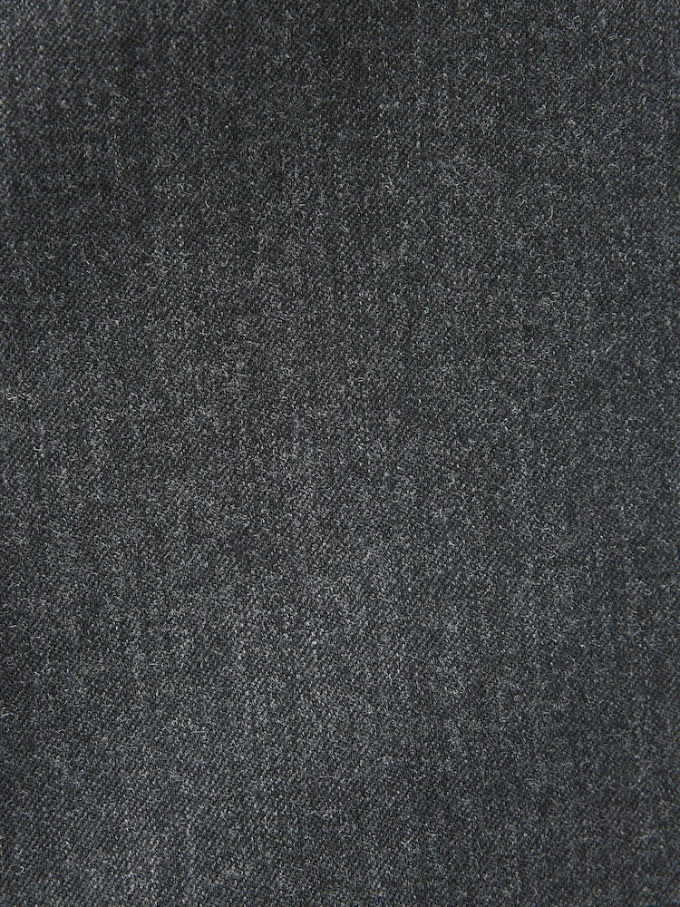 Charcoal Grey Slim Fit Wool Blend Suit: Jacket - Image 12 of 12