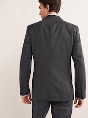 Charcoal Grey Slim Fit Wool Blend Suit: Jacket - Image 2 of 12