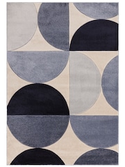 Asiatic Rugs Blue Sketch Curve Rug - Image 2 of 4