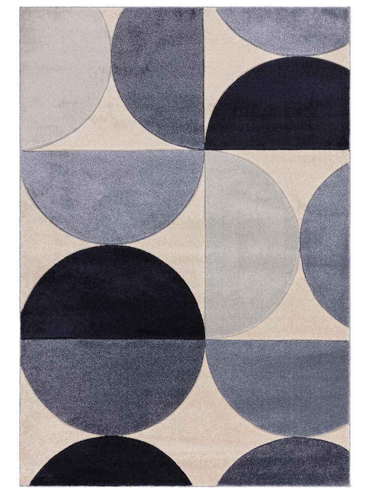 Asiatic Rugs Blue Sketch Curve Rug - Image 2 of 4