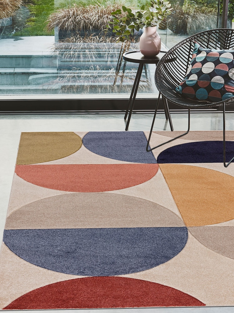 Asiatic Rugs Multi Sketch Curve Rug - Image 1 of 4