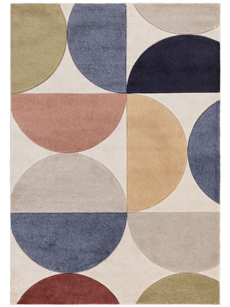 Asiatic Rugs Multi Sketch Curve Rug - Image 2 of 4