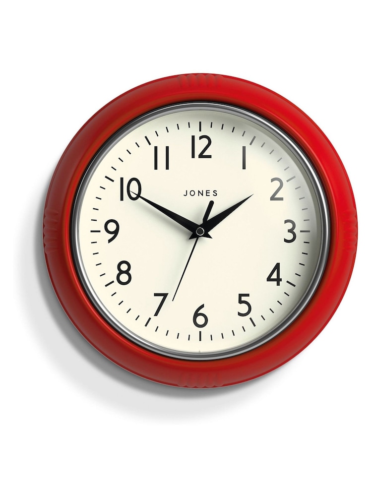 Jones Clocks Red Red Kitchen Clock - Image 2 of 3