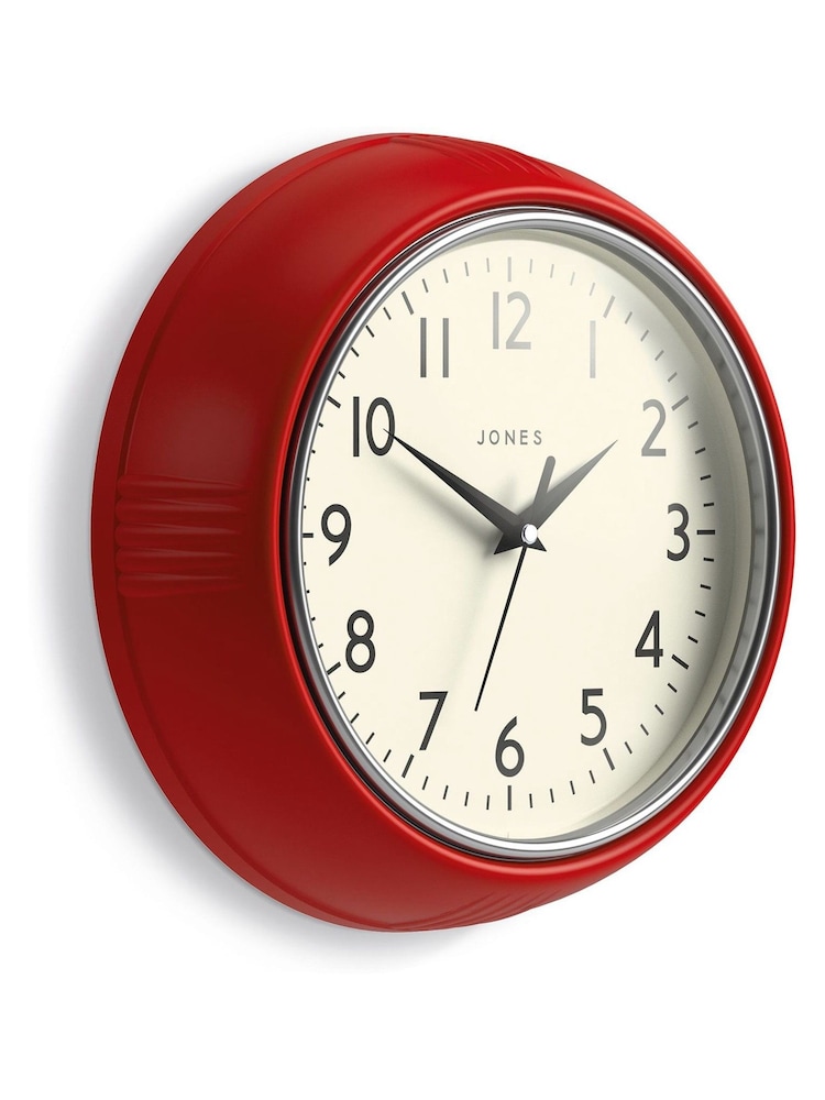 Jones Clocks Red Red Kitchen Clock - Image 3 of 3