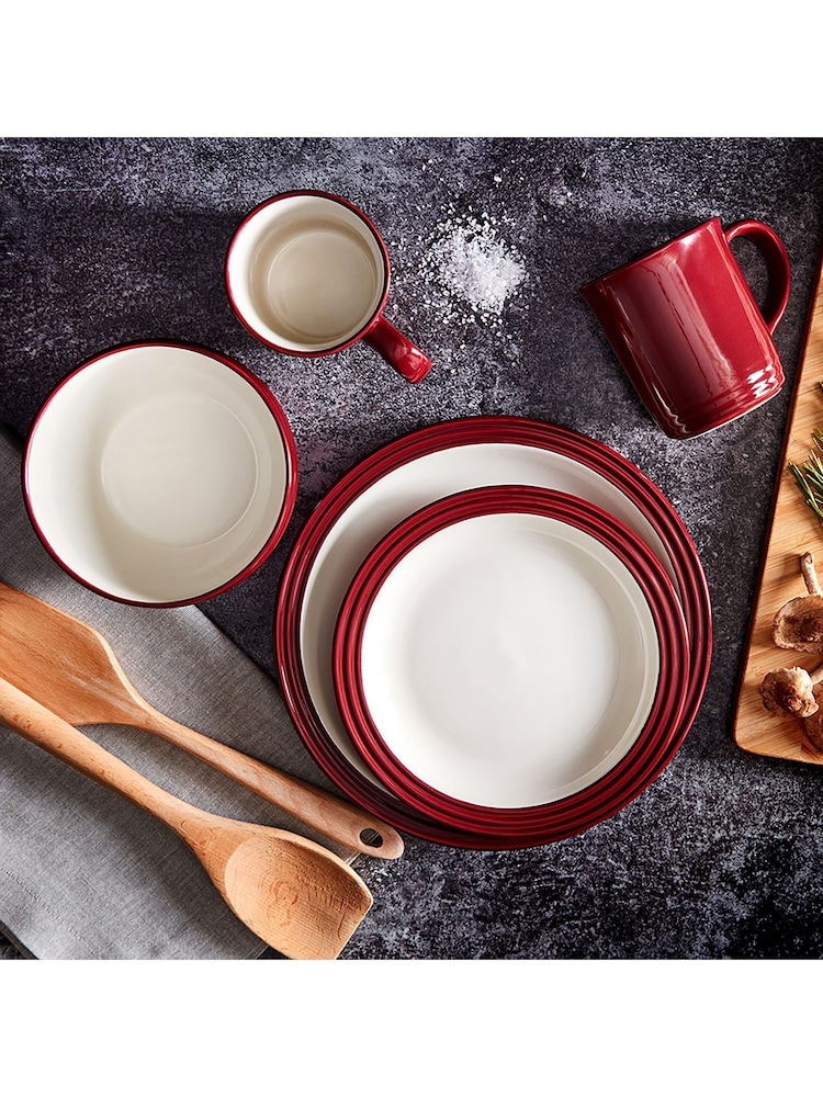 Tower 16 Piece Red Foundry Dinner Set - Image 1 of 5