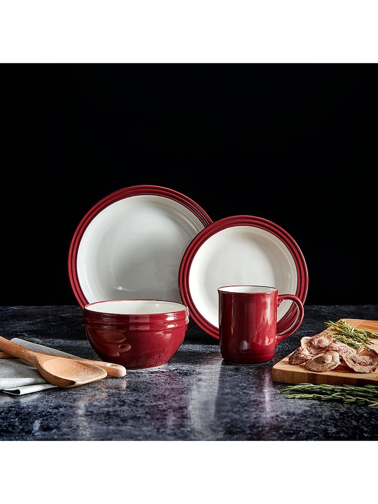 Tower 16 Piece Red Foundry Dinner Set - Image 2 of 5
