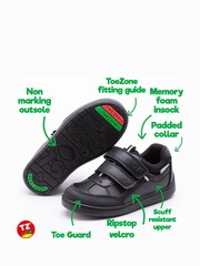 Toezone LEO Double Rip Tape Fastening Super Cool Black Shoes - Image 4 of 7