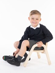Toezone LEO Double Rip Tape Fastening Super Cool Black Shoes - Image 5 of 7