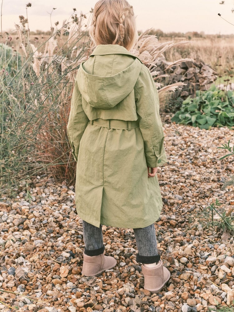 Khaki Green Shower Resistant Trench Coat (3-16yrs) - Image 2 of 8