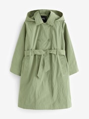 Khaki Green Shower Resistant Trench Coat (3-16yrs) - Image 4 of 8
