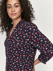 Khost Clothing Fruity geblümte Bluse, blau - Bild 3 von 4