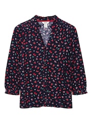 Khost Clothing Fruity geblümte Bluse, blau - Bild 4 von 4