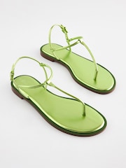 Green - Forever Comfort® Mirrored Toe Post Sandals - Image 4 of 8