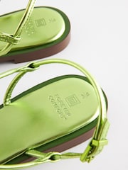 Green - Forever Comfort® Mirrored Toe Post Sandals - Image 8 of 8