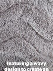 Silentnight Grey Faux Fur Duvet Cover and Pillowcase Set - Image 4 of 9