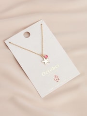 Gold Tone Birthstone Necklace November - Image 2 of 3