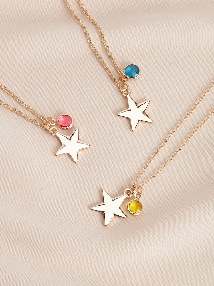 Gold Tone Birthstone Necklace November - Image 3 of 3
