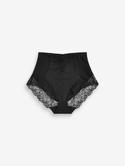 Black High Waist Brief Firm Tummy Control Shaping Briefs - Image 1 of 1