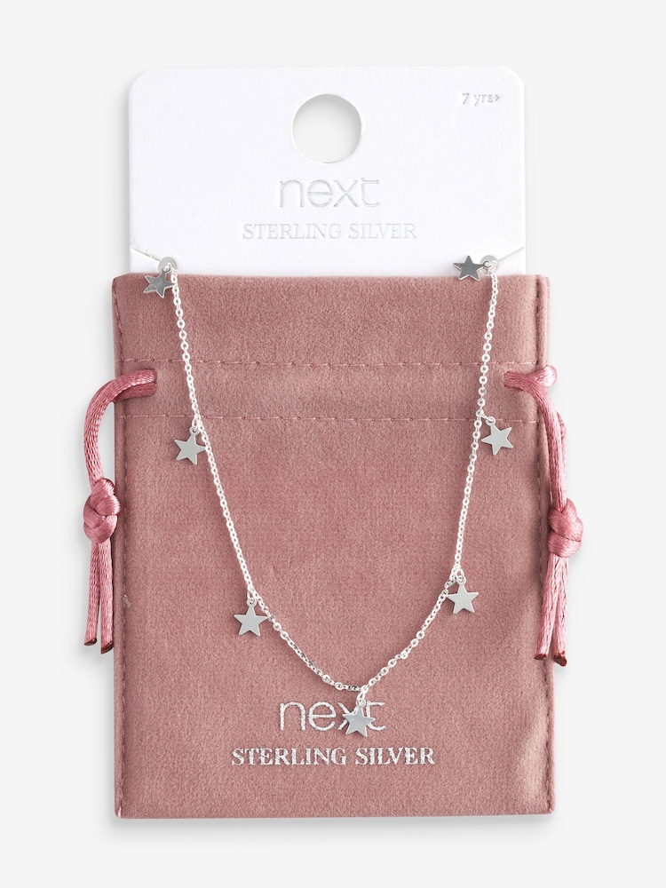Silver Sterling Star Necklace - Image 3 of 4
