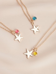 Gold Tone Birthstone Necklace December - Image 3 of 3