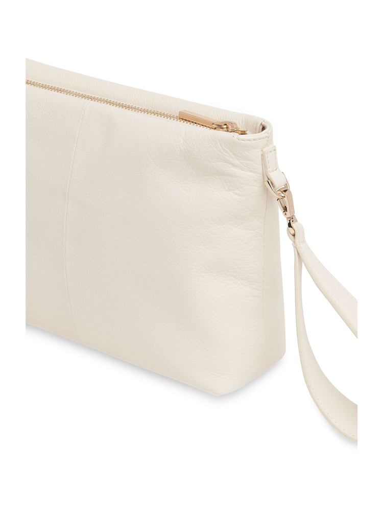 Weiß - Whistles Avah Clutch mit Reißverschluss - Bild 2 von 4