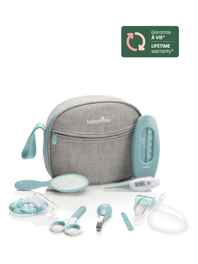 Babymoov 9 Piece Blue Baby Grooming Accessories - Image 1 of 5
