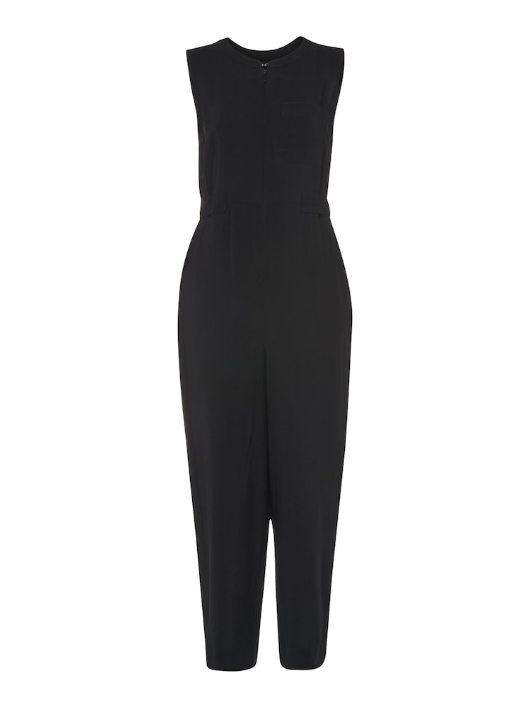 Whistles Black Zip Front Josie Jumpsuit - Image 4 of 4 Whistles Black Zip Front Josie Jumpsuit - Image 4 of 4