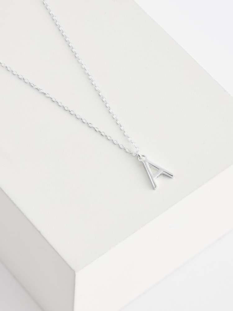 Sterling Silver A Initial Necklace - Image 1 of 3