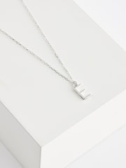 Sterling Silver E Initial Necklace - Image 1 of 3