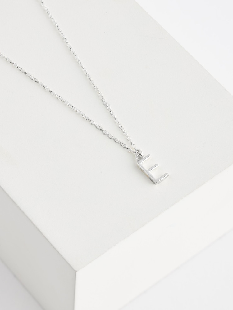 Sterling Silver E Initial Necklace - Image 1 of 3