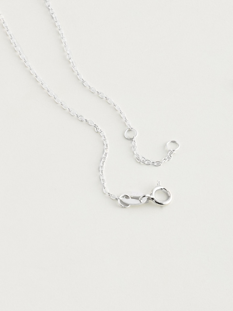 Sterling Silver E Initial Necklace - Image 3 of 3