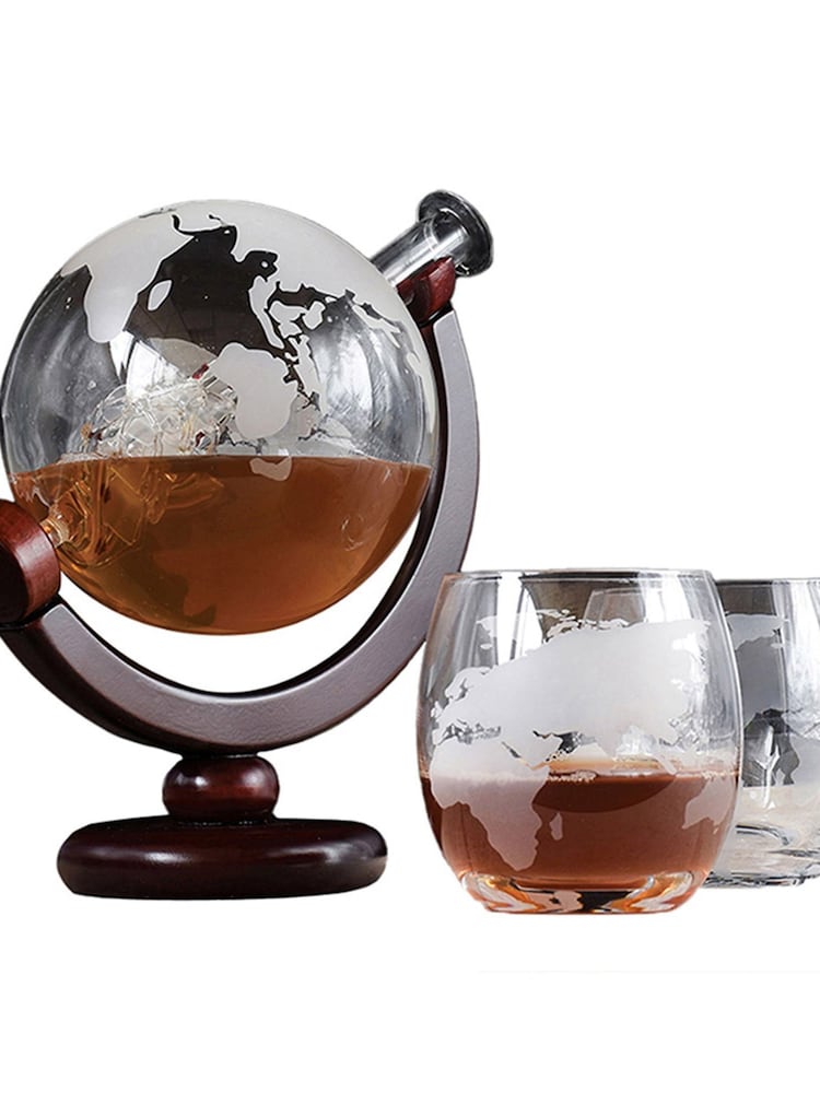 MenKind Globe Decanter with Glasses Set - Image 2 of 3 MenKind Globe Decanter with Glasses Set - Image 2 of 3