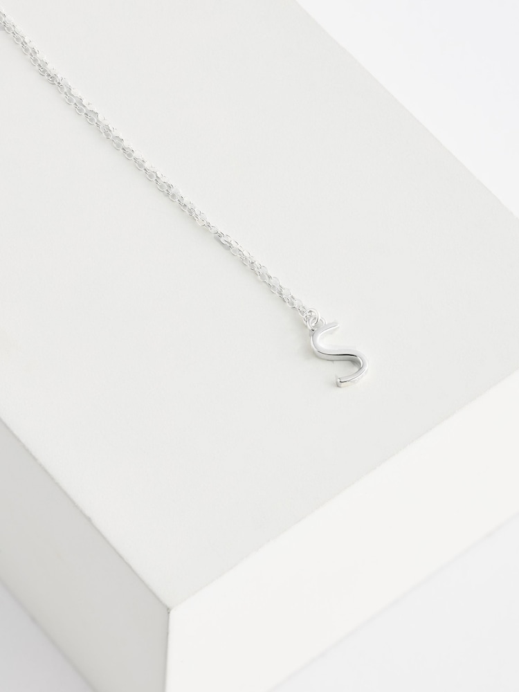 Sterling Silver S Initial Necklace - Image 1 of 3