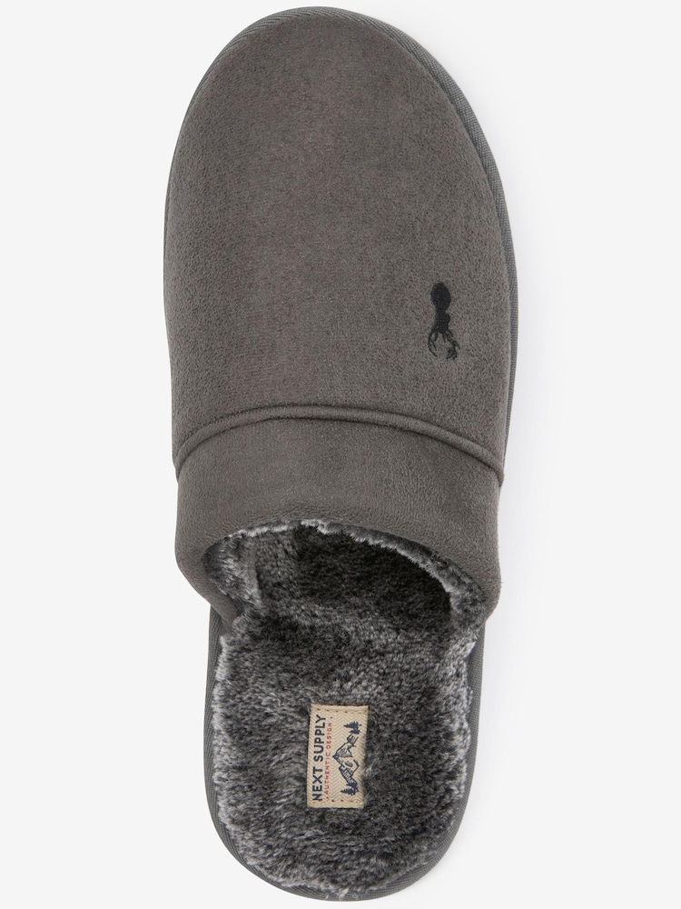 Grey Stag Mule Slippers - Image 3 of 5