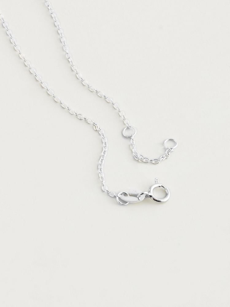 Sterling Silver O Initial Necklace - Image 3 of 3