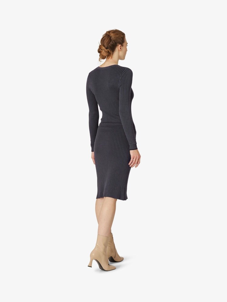 Noa Noa Blue Long Sleeved Viscose Knitted Dress - Image 2 of 5 Noa Noa Blue Long Sleeved Viscose Knitted Dress - Image 2 of 5