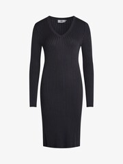 Noa Noa Blue Long Sleeved Viscose Knitted Dress - Image 4 of 5