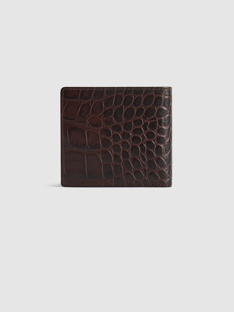 Reiss Chocolate Cabot Leather Wallet - Image 2 of 5