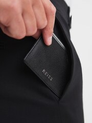 Reiss Black Cabot Leather Card Holder - Image 2 of 5