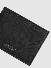 Reiss Black Cabot Leather Card Holder - Image 3 of 5