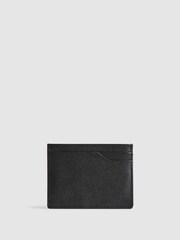 Reiss Black Cabot Leather Card Holder - Image 4 of 5