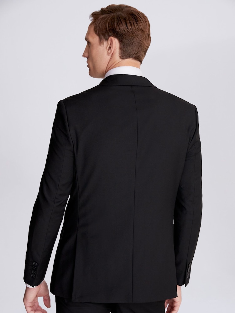 Zwart - Tailored - MOSS - Stretchkostuum: colbert - Image 3 of 8