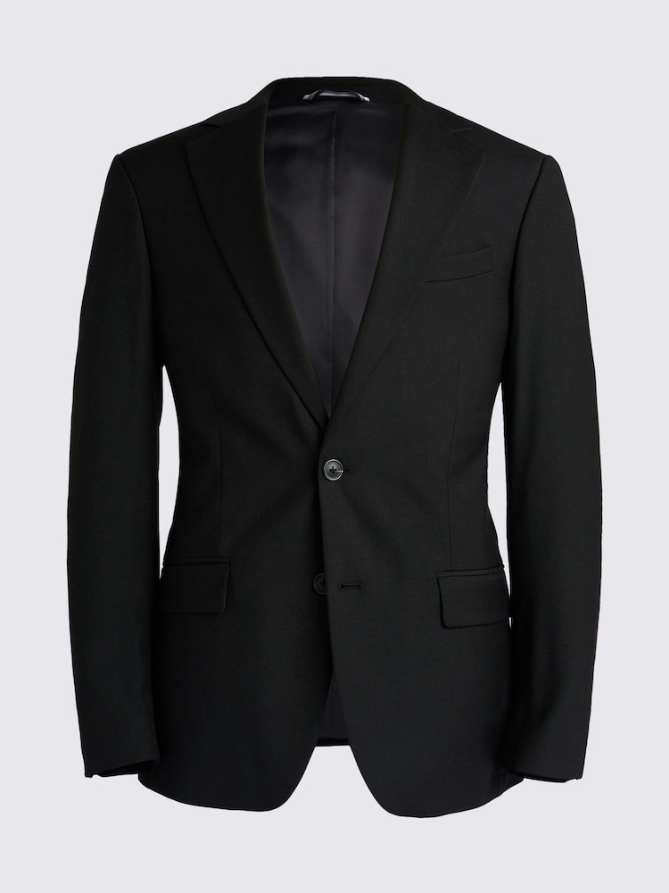 Zwart - Tailored - MOSS - Stretchkostuum: colbert - Image 7 of 8